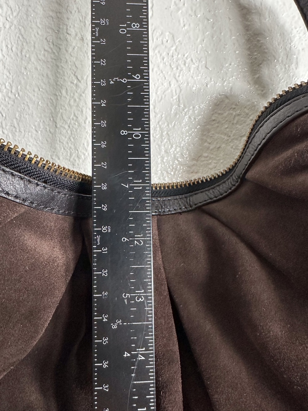 Banana Republic Suede Leather Hobo Handbag with Braided Leather Strap - Picture 13 of 13